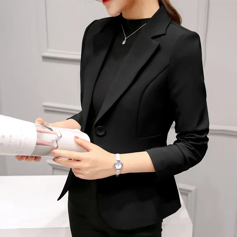 Blazer Femme – Coupe Cintrée – Silhouette Structurée – Fermeture Un Bouton