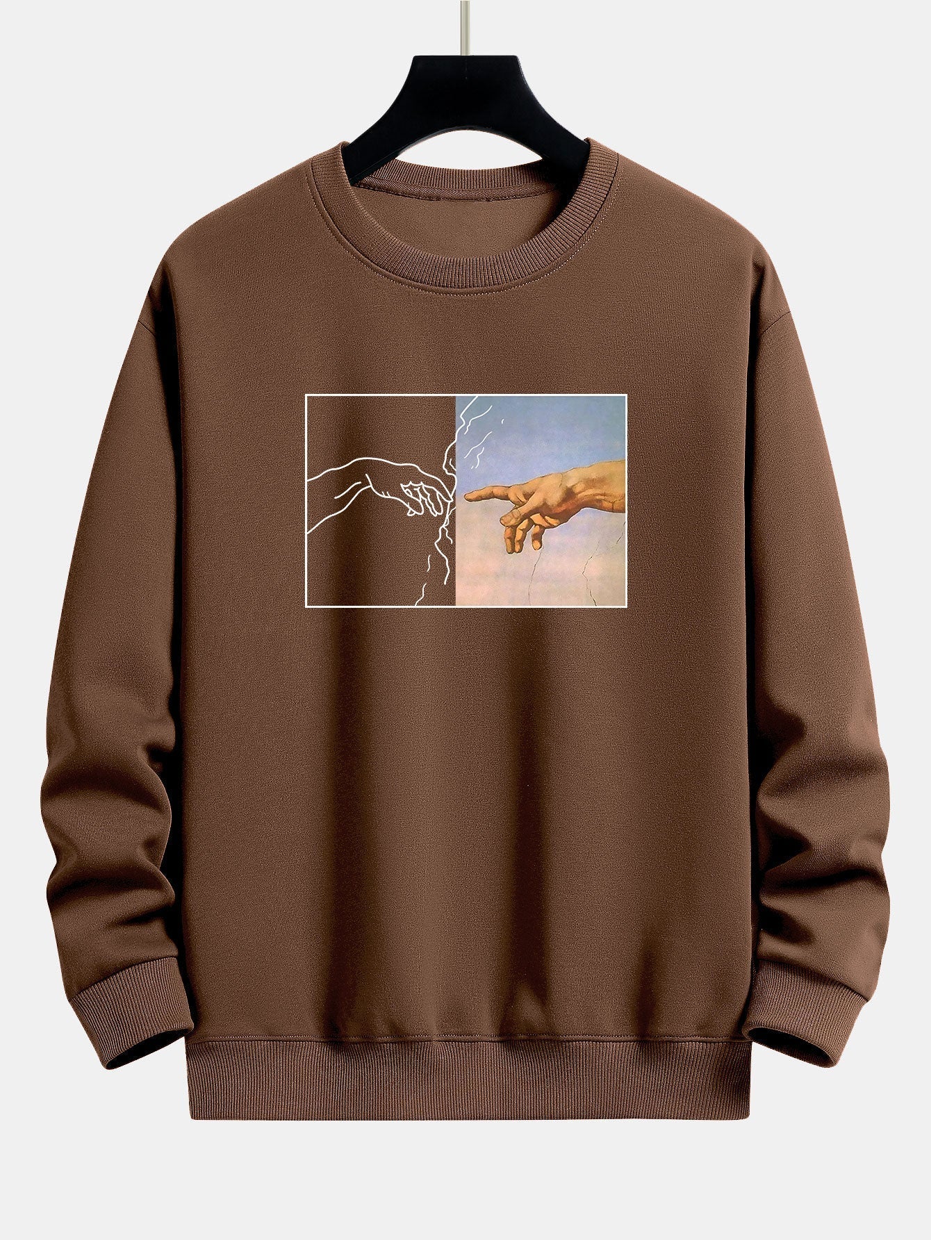 Sweat-shirt décontracté à imprimé Adam