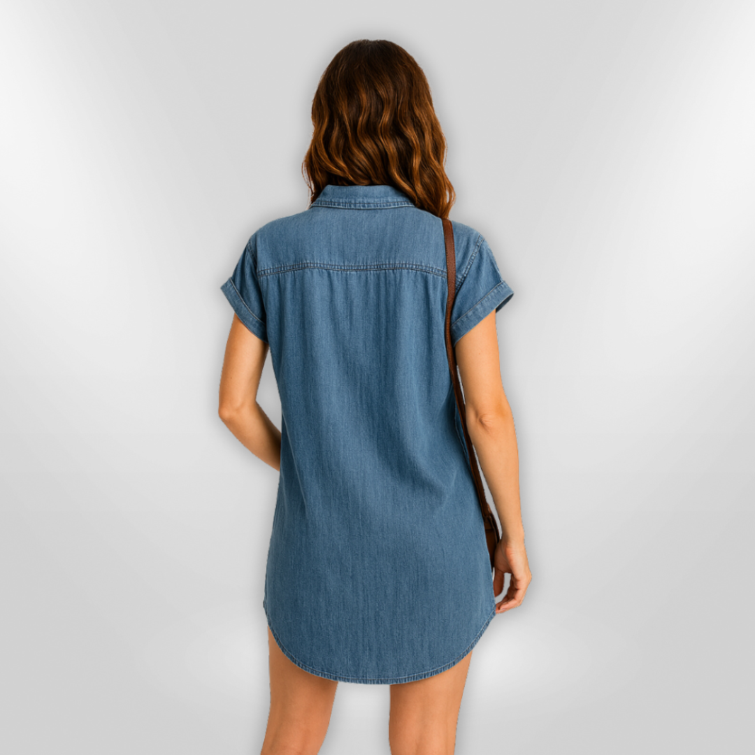 PAULINA | Robe en Denim d'Été