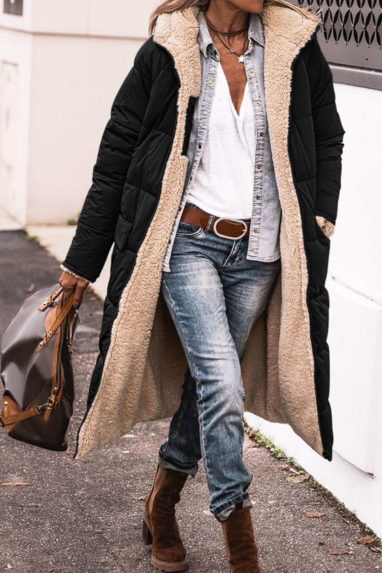 CARINA - Manteau réversible élégant pour femmes