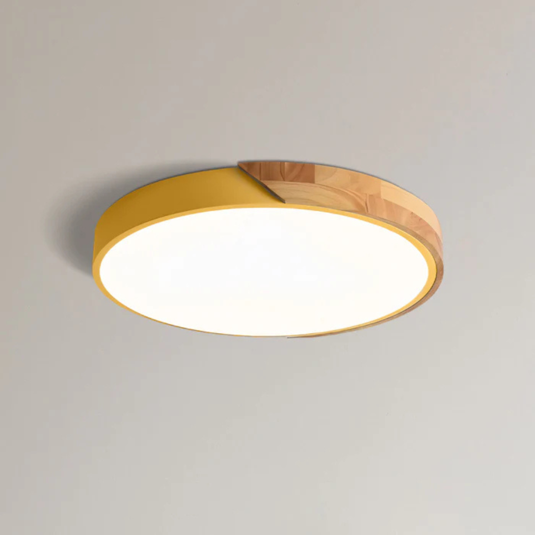 Delos - Plafonnier LED scandinave en bois