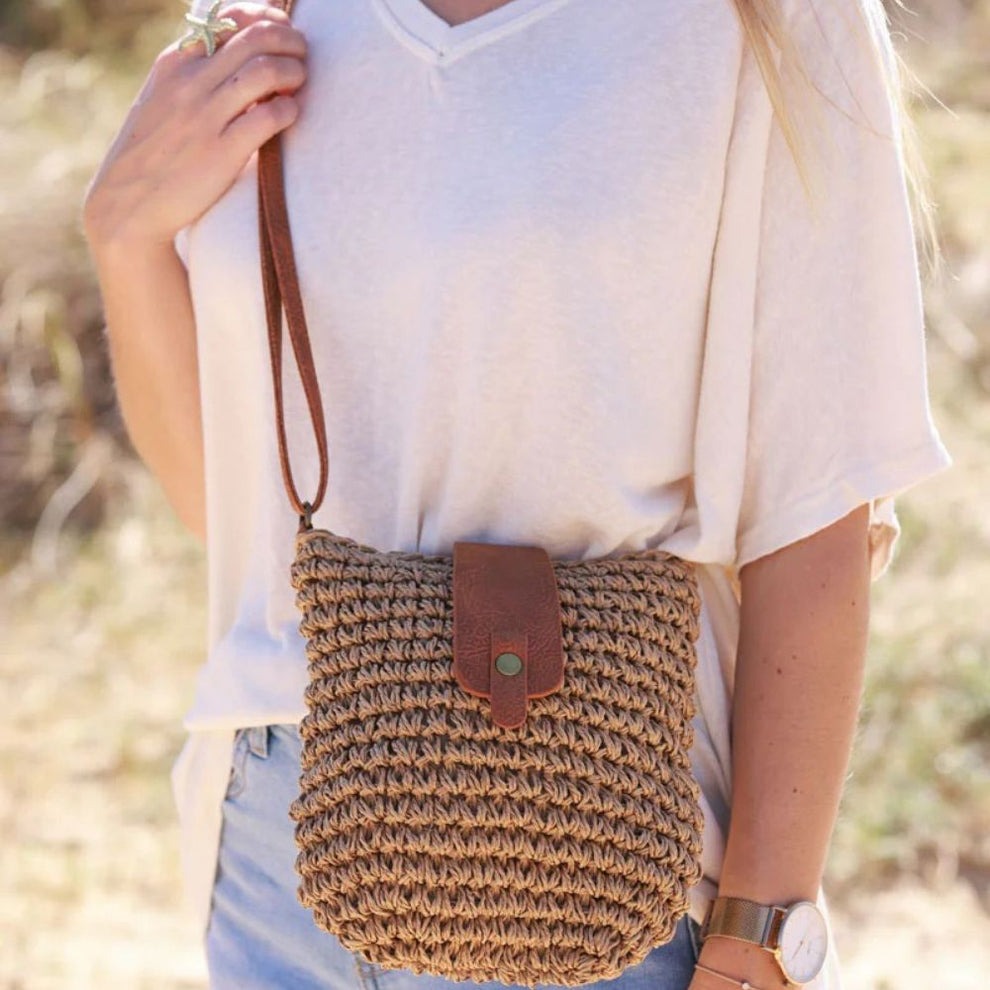 Céleste sac en paille tressée