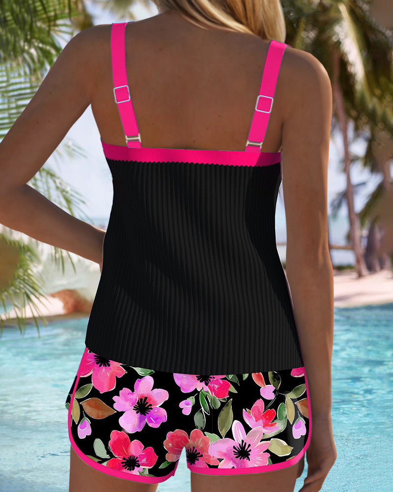 Sandra | Ensemble Tankini Élégant Deux Pièces