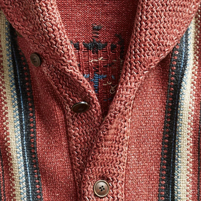 Kokou | Cardigan vintage jacquard pour hommes