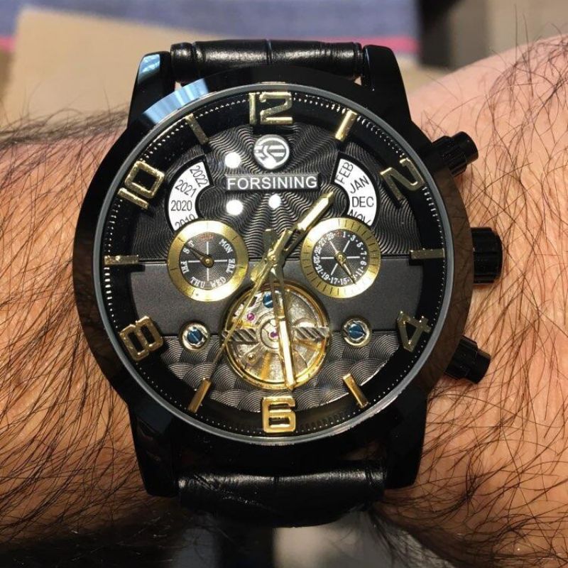 Montre de Luxe Tourbillon Automatique Mécanique