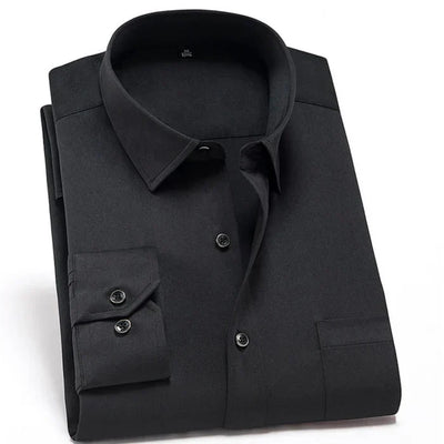 Chemise homme – Coupe slim – Tissu stretch respirant – Manches longues élégantes