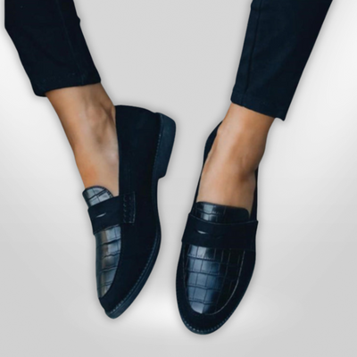 LINY | mocassins en crocodile