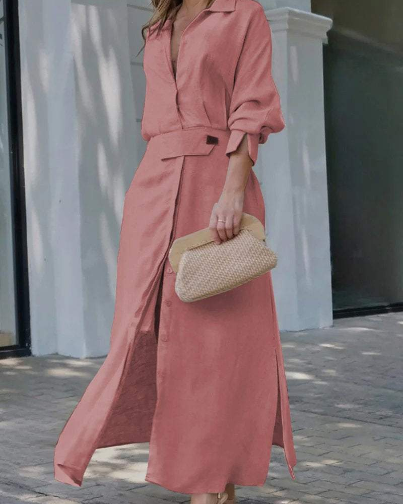MELEIA – ROBE MAXI EN COTON ET LIN