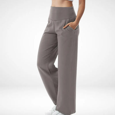 Pantalon évasé taille haute fluide pour Femme – Fayie