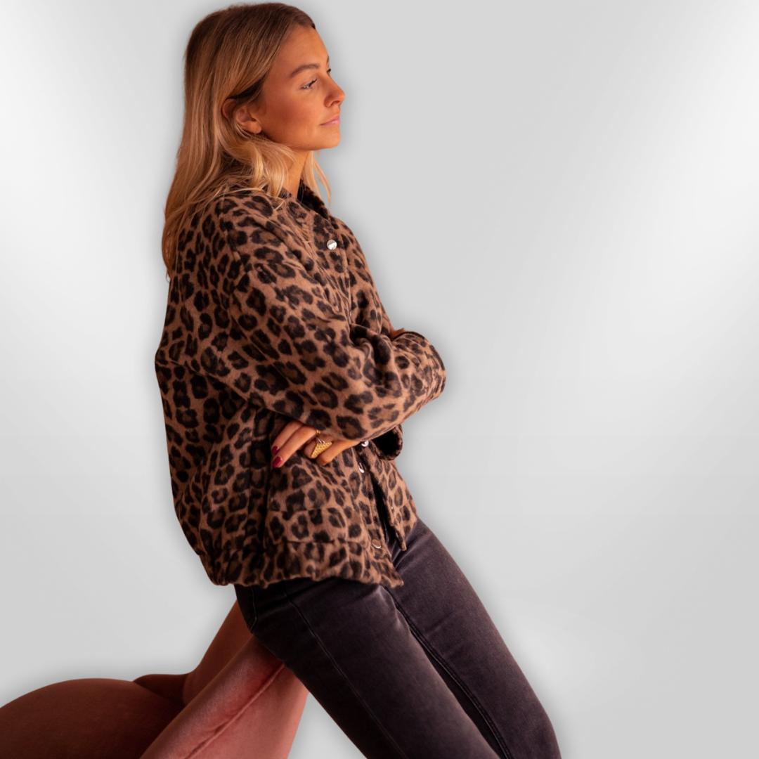 ELODIE | veste léopard