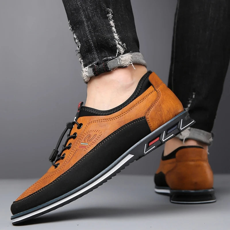 Chaussures en cuir orthopédiques faites à la main