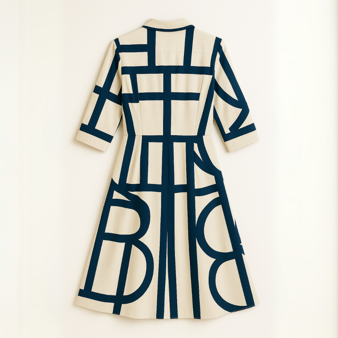ESTELLE | Robe géométrique avec poches
