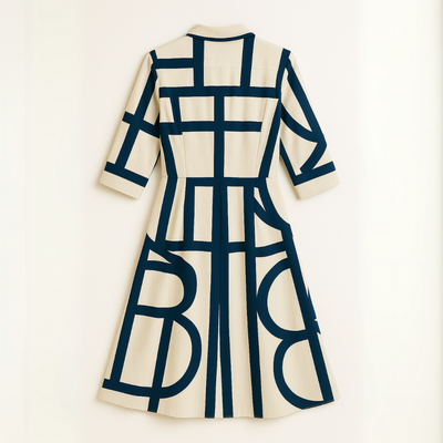 ESTELLE | Robe géométrique avec poches