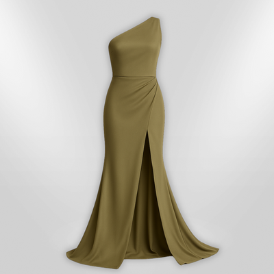 DELPHINE | Robe Sexy À Fente Asymétrique