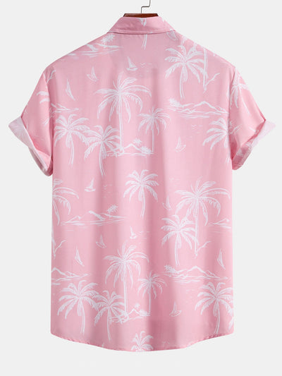 Ensemble Tropical : Chemise Palmiers & Short de Bain à Cordon