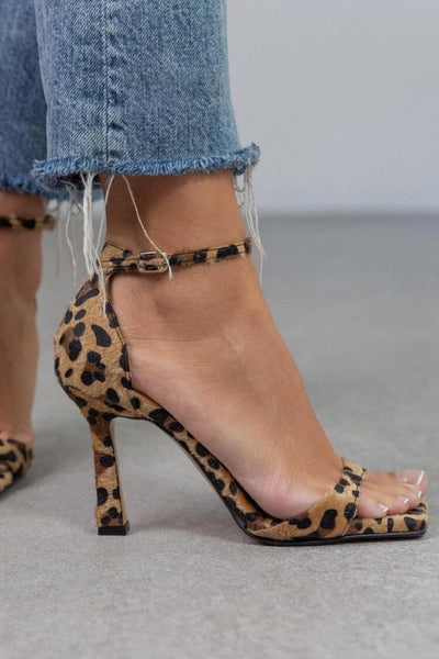 Isette | Sandalie À Talon Haut Animalier