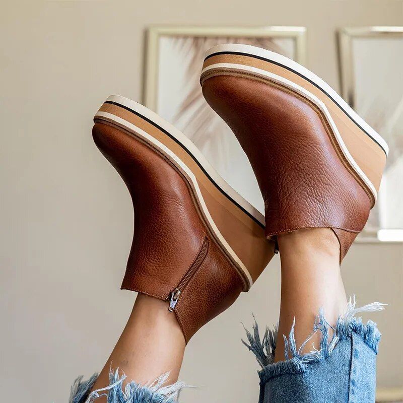Sophie | Bottes Confortables Et Élégantes Pour Femme | Compensées