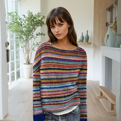 Manonin | Pull rayé décontracté et douillet