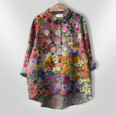 VIRGINIA | Chemise florale artisanale