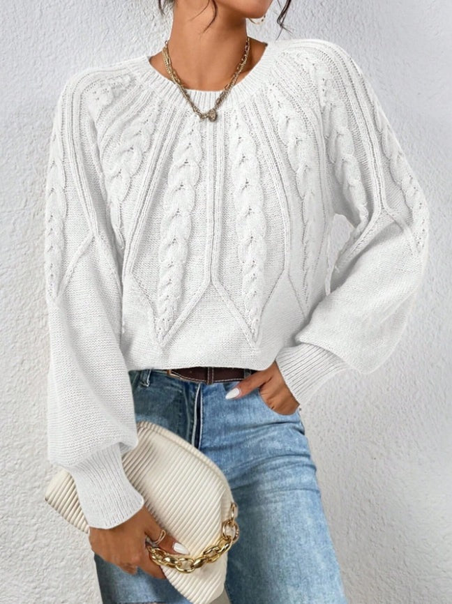 Pull en maille torsadée Meridian