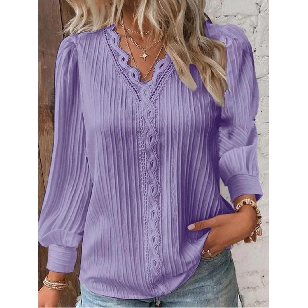 Luna™ | Élégante blouse à pintucks
