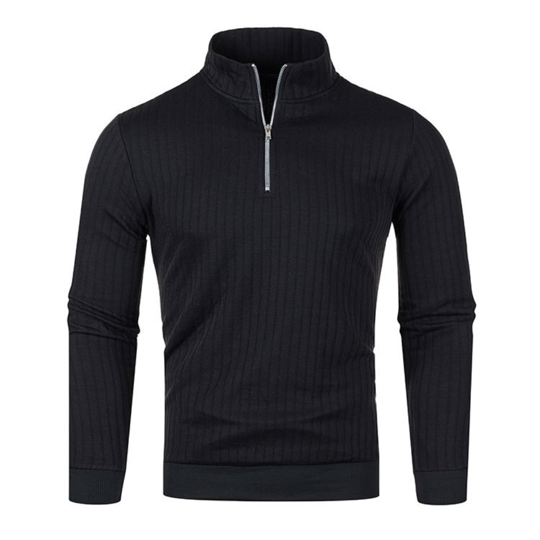 PULLOVER POUR HOMMES AVEC FERMETURE ÉCLAIR