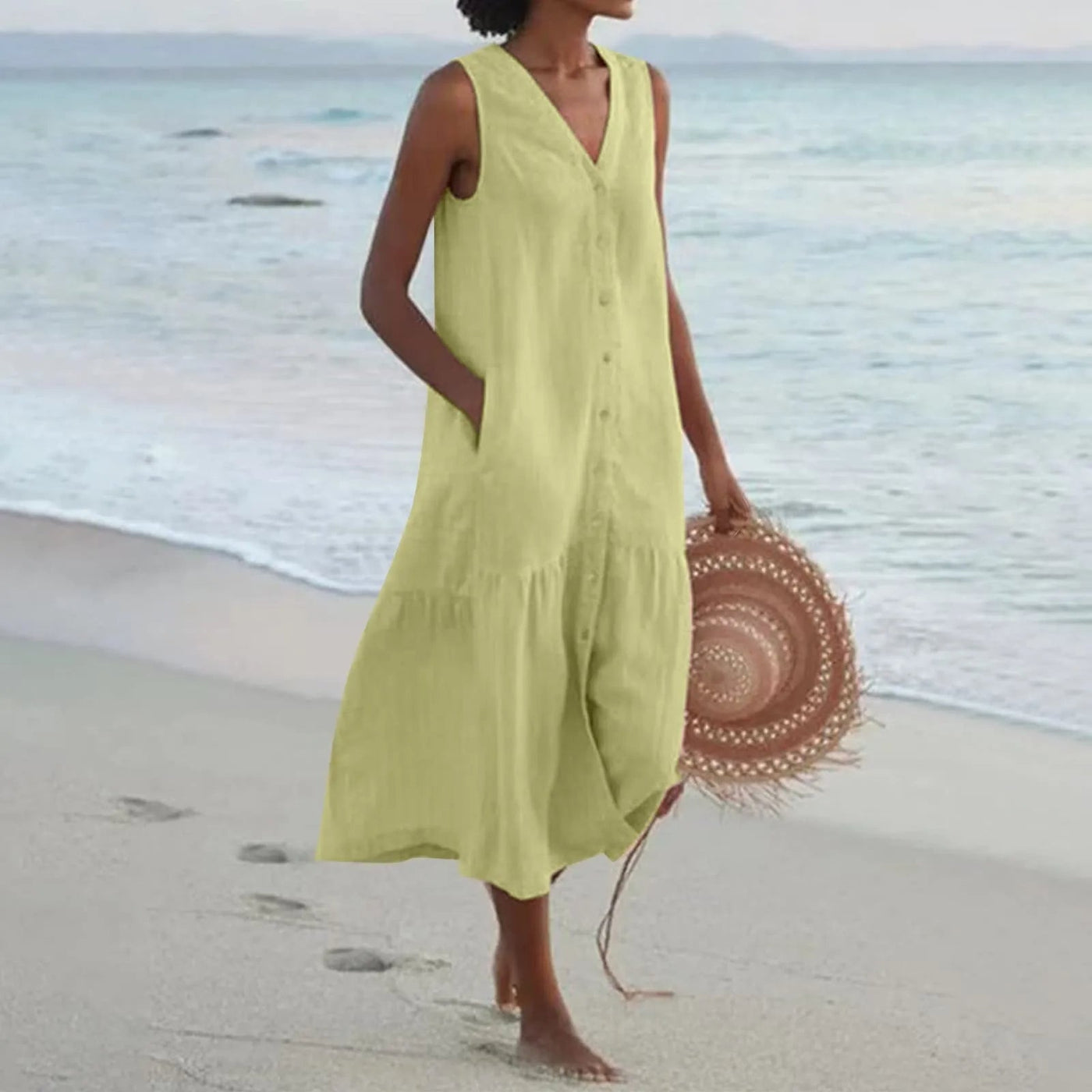 Lena | Robe de plage Confortable pour femme | Mini