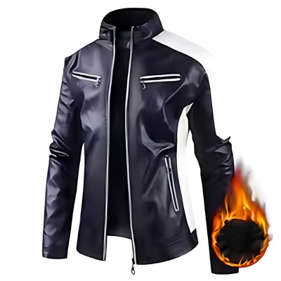 RAMOS | Veste en cuir premium avec détails audacieux