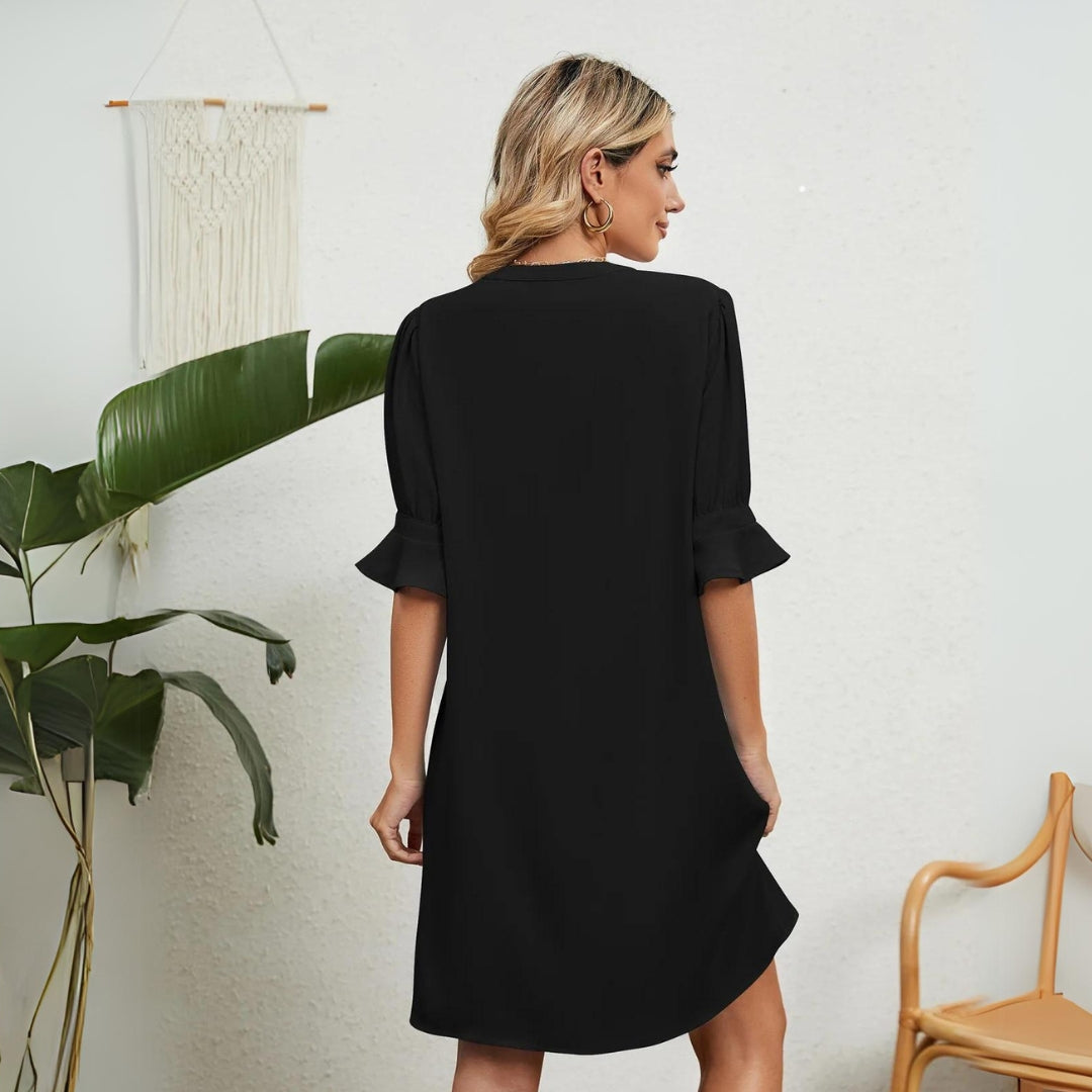 Clémence - Robe Confortable Avec Décolleté En V