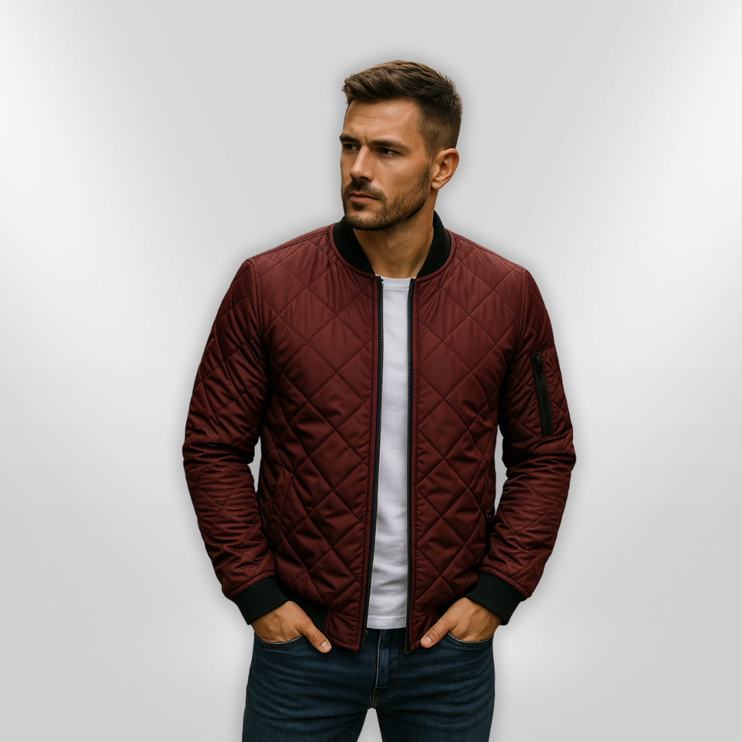 HAN | Veste en coton avec motif en losange