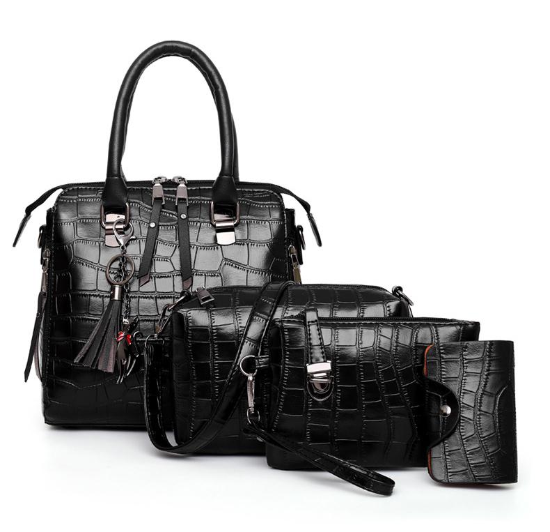 HELGA™ - ENSEMBLE DE 4 SACS EN CUIR ÉLÉGANT