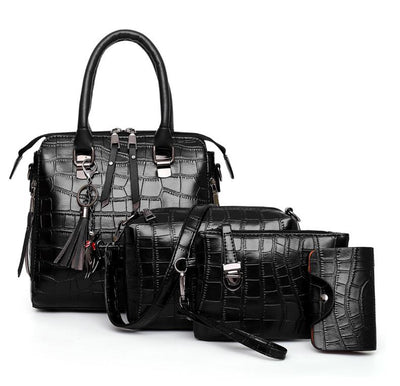 HELGA™ - ENSEMBLE DE 4 SACS EN CUIR ÉLÉGANT