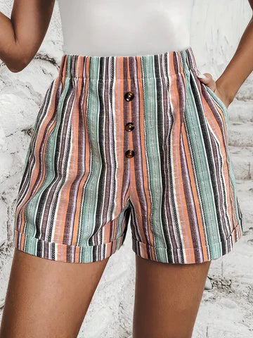 Felice - Short à rayures contrastées