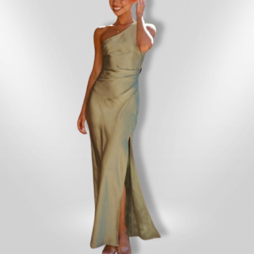DELPHINE | Robe Sexy À Fente Asymétrique