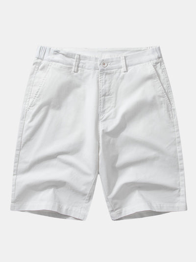 Polo en Maille à Fermeture Éclair avec Liseré Contrastant & Short Chino en Coton