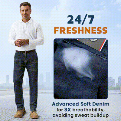 Confortables Poches Multiples Durable Cargo Jeans