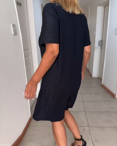 Talia™ |  Robe à col en V torsadé