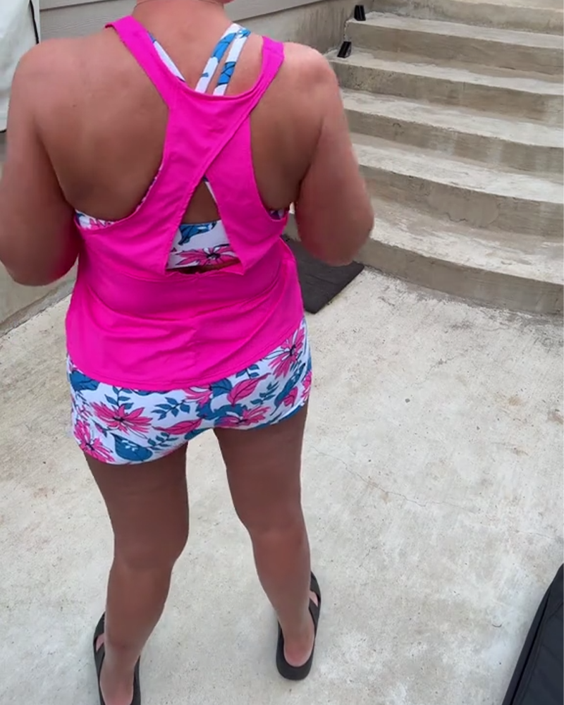 Maillot de Bain Imprimé Deux-Pièces