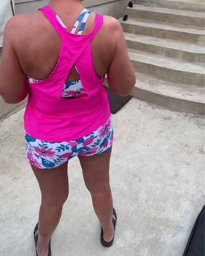 Maillot de Bain Imprimé Deux-Pièces