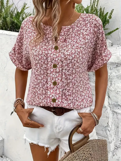 Brigitte | blouse charmante avec des fleurs