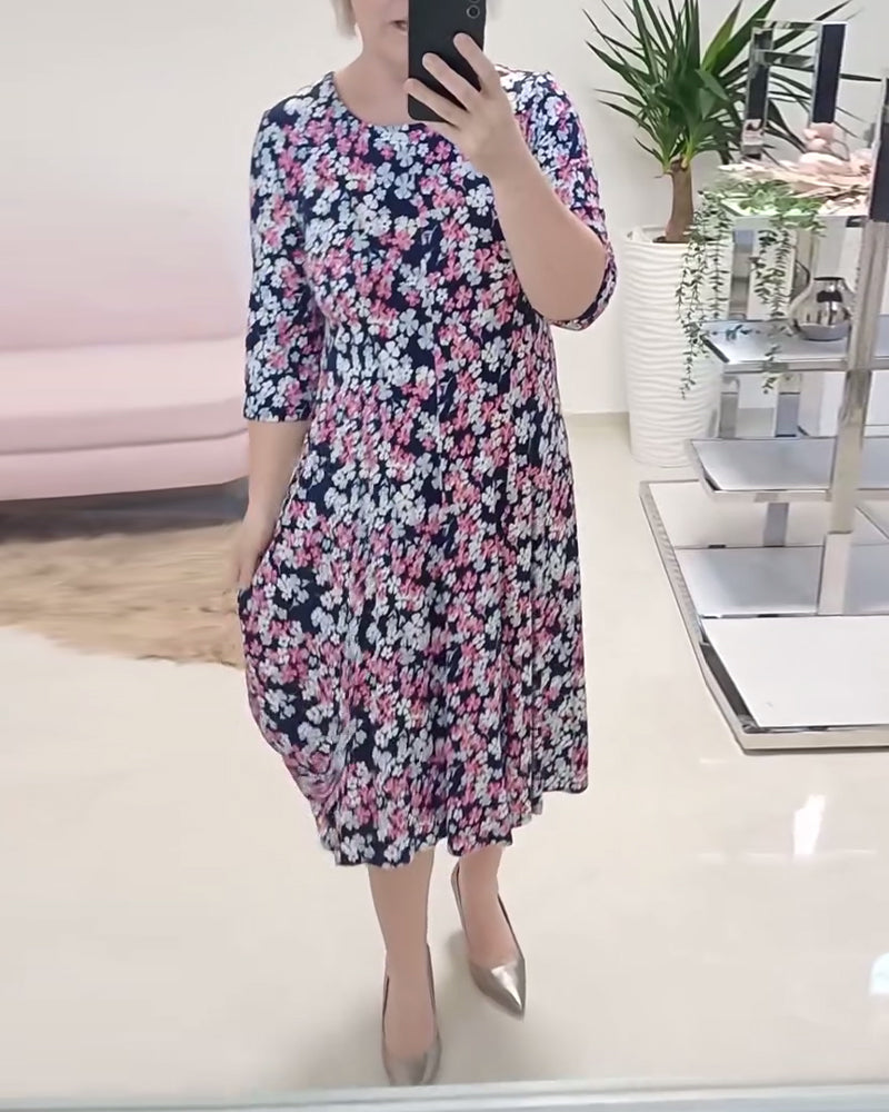 Robe Décontractée Imprimé Fleuri