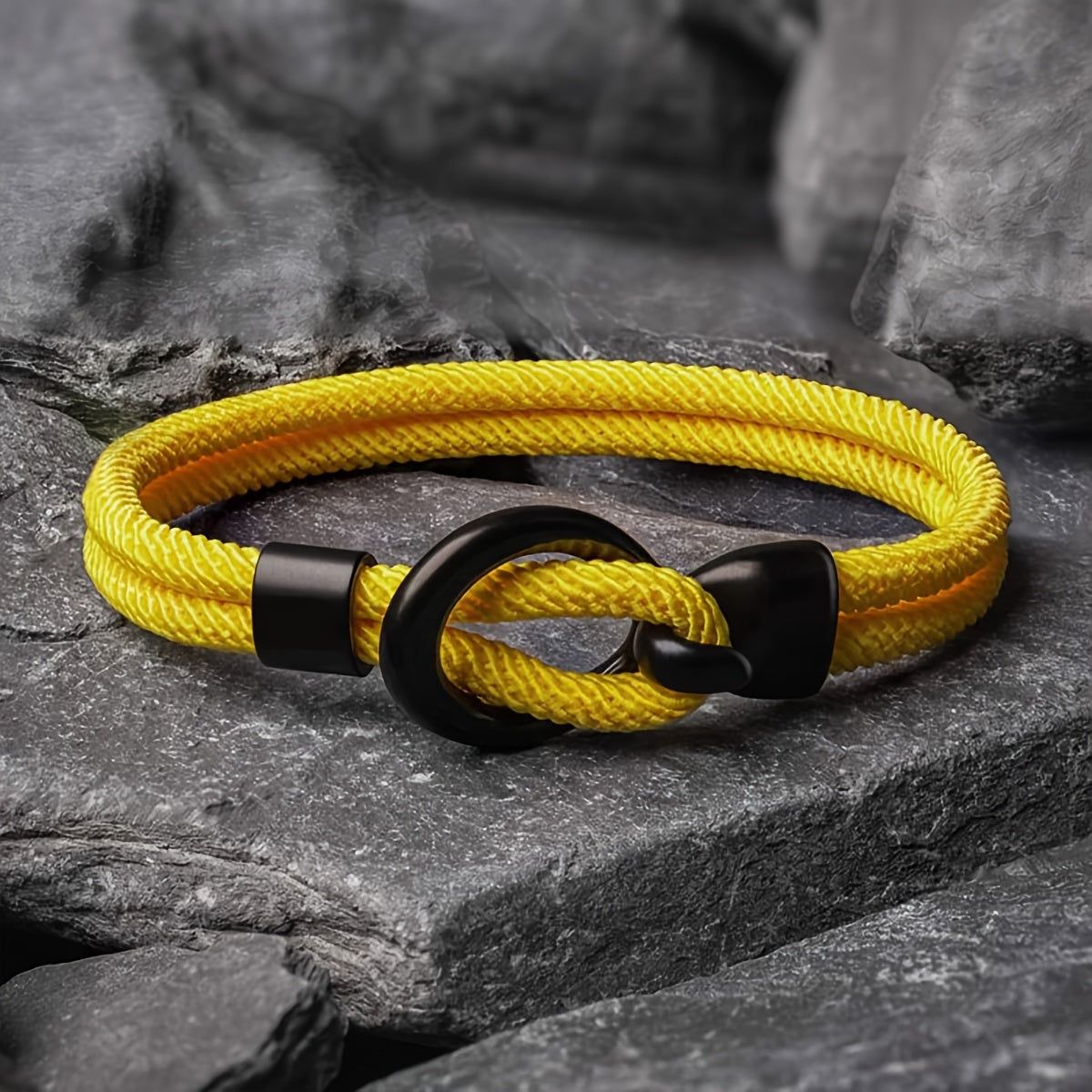 Bracelet de corde élégant fait à la main pour hommes - Parfait pour l'automne !