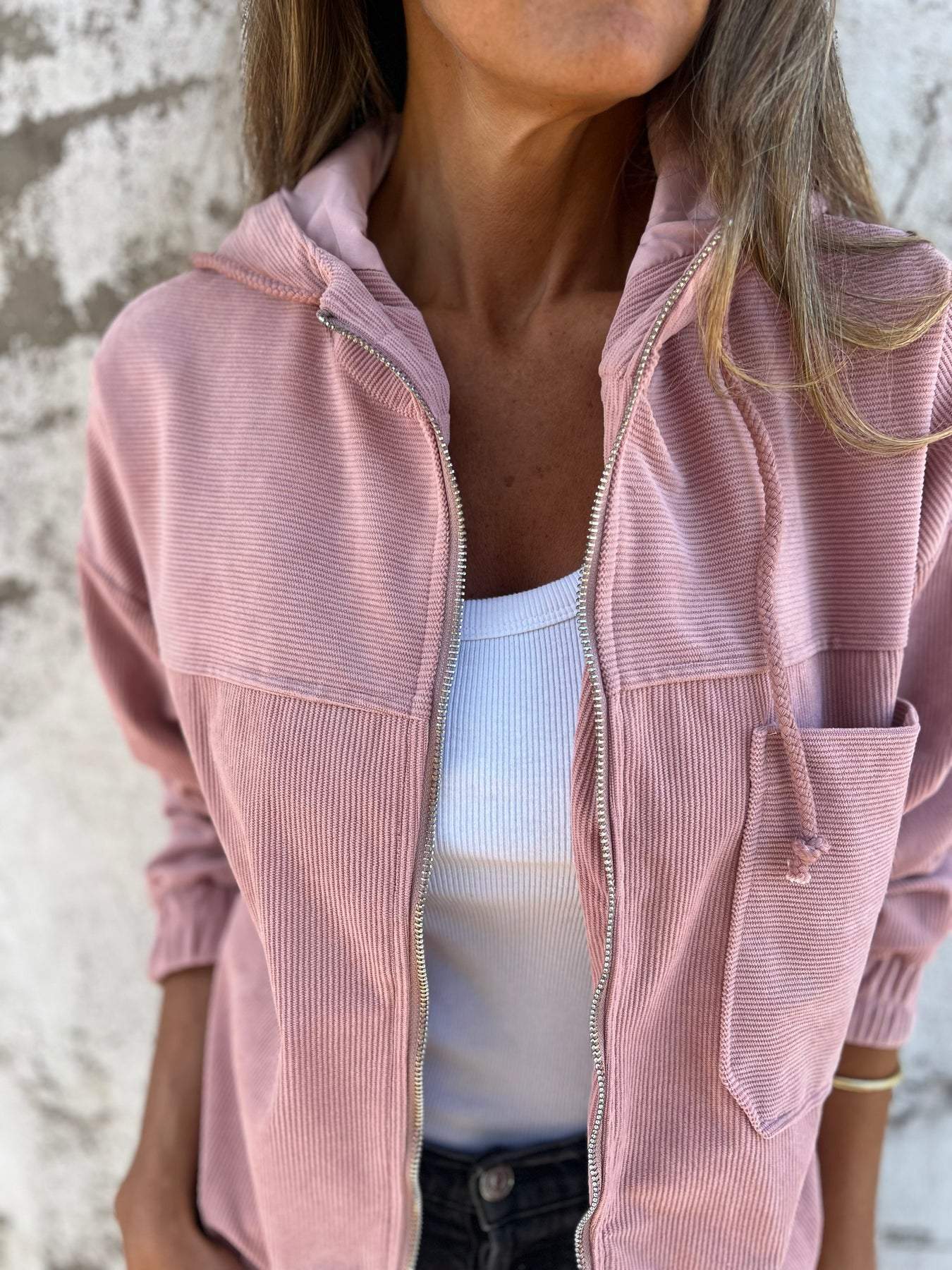 LILA – Veste décontractée avec capuche