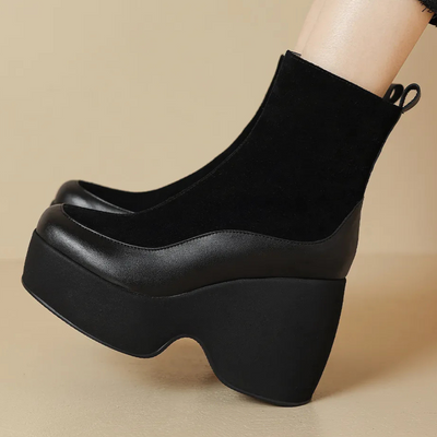 LESHAH - Bottes à plateforme raffinées pour femmes