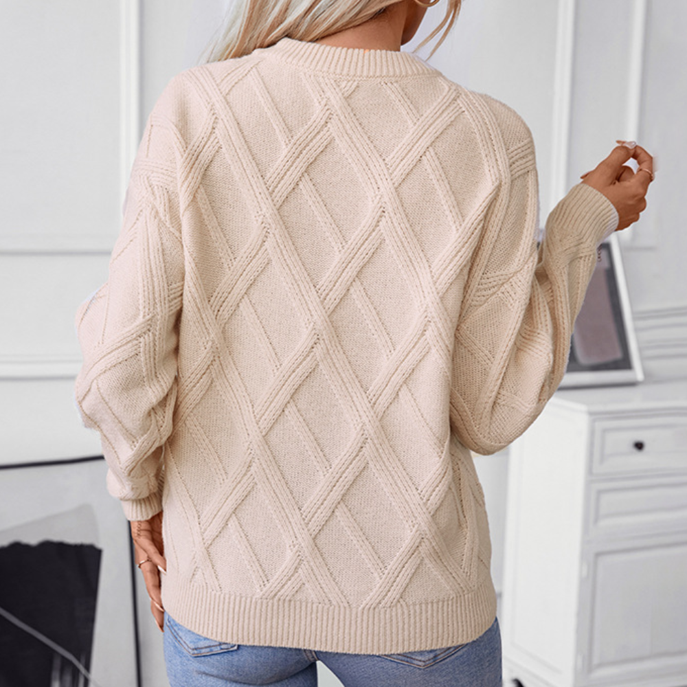AYLEN - Pull Tricoté Tendance pour Femmes