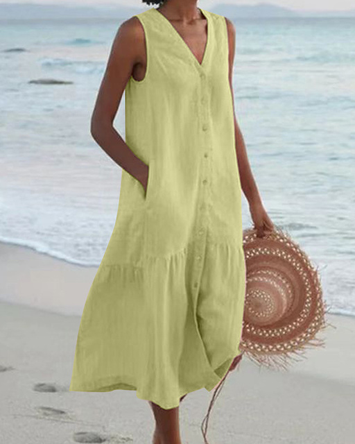 Andie | Robe d'été élégante avec imprimé - robe femme ajustée
