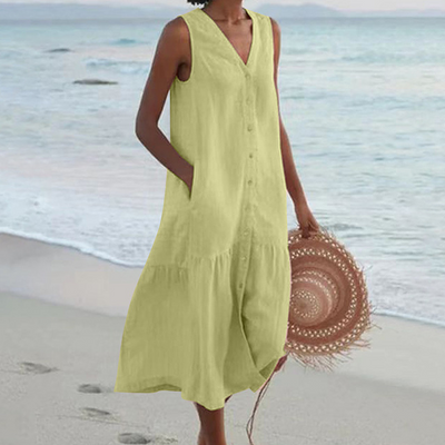 Clara | Robe D'Été De Plage Pour Femme | Midi