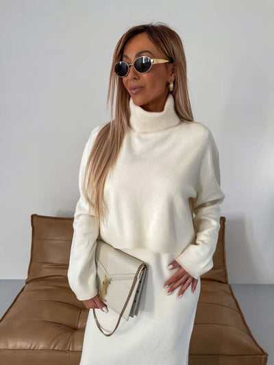 Anna™ - Robe midi et ensemble de pull à col roulé