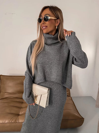 Anna™ - Robe midi et ensemble de pull à col roulé
