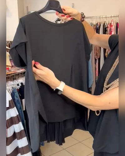 Blouse Décontractée Street Couleur Unie